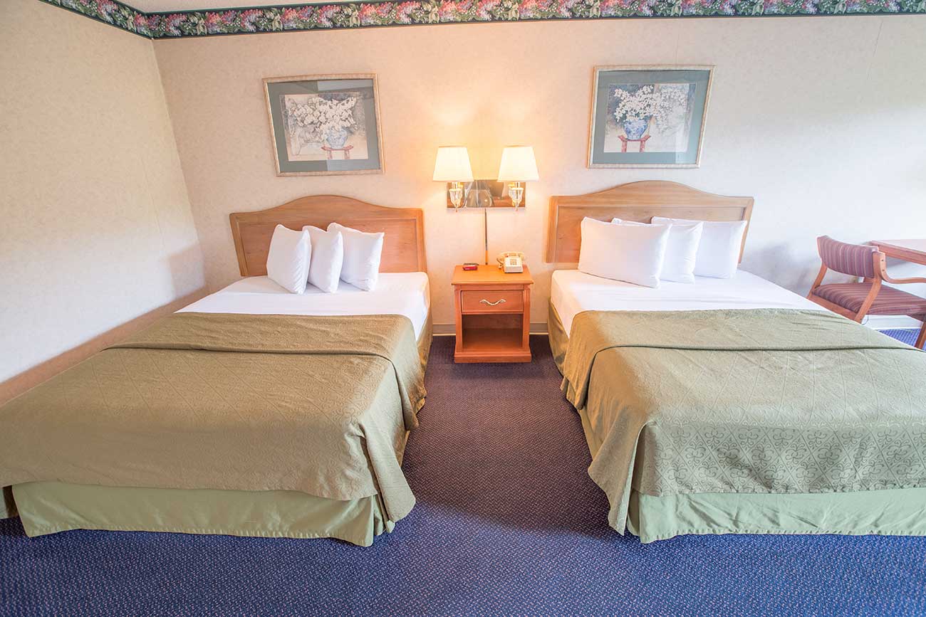 Handicap Accessible Pigeon Hotel Room with 2 Queen Beds